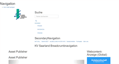 Desktop Screenshot of kvsaarland.de